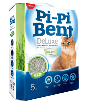 Наполнитель для туалета Pi-Pi Bent Fresh grass 5 кг