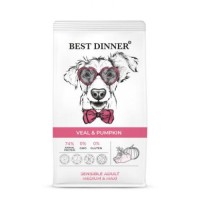 Best Dinner Sensible Корм сухой корм для собак средних и крупных пород с Телятиной и тыквой 12кг