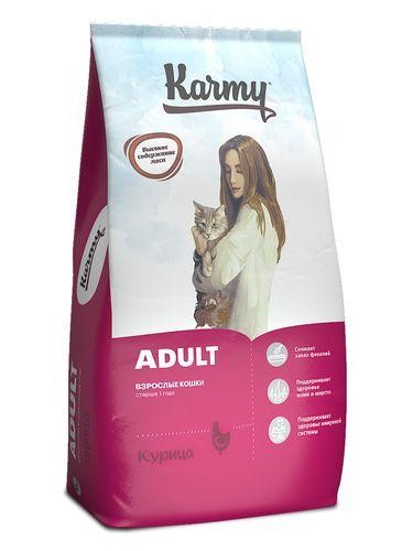 KARMY 7071/5529 сухой корм  Эдалт для кошек Курица 10кг