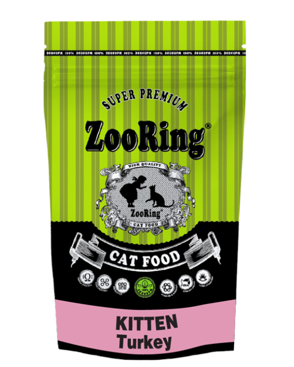 ZooRing корм для кошек Kitten Turkey 1,5 кг