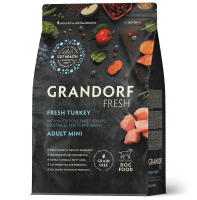Grandorf fresh Dog Сухой корм для собак  Adult MINI Turkey&Sweet Potato 3 кг