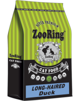 ZooRing корм для кошек Long-Haired Cats .Duck ( Для длинношерстных кошек .Утка) 350 гр