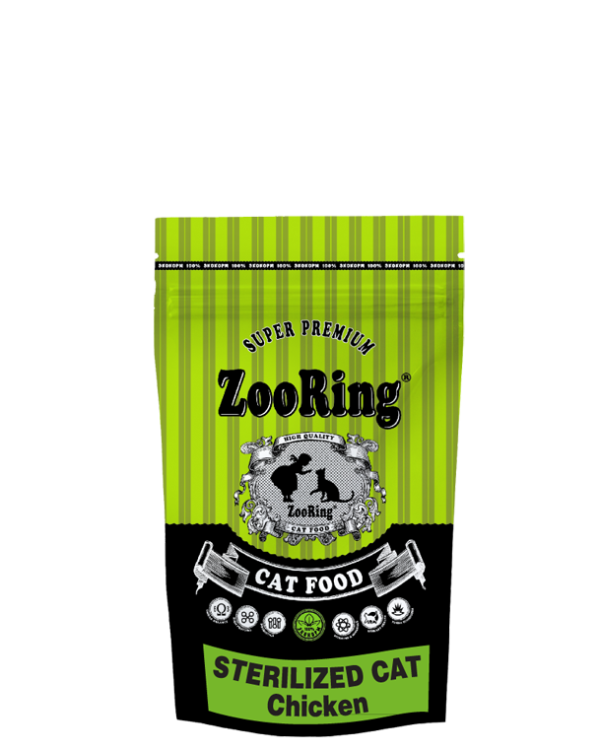 ZooRing корм для кошек Sterilized Cat Chicken ( Для стерилизованных Цыпленок) 1,5 кг