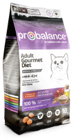 ProBalance 50PB213 Gourmet Diet Корм для кошек с говядиной и ягненком 10кг