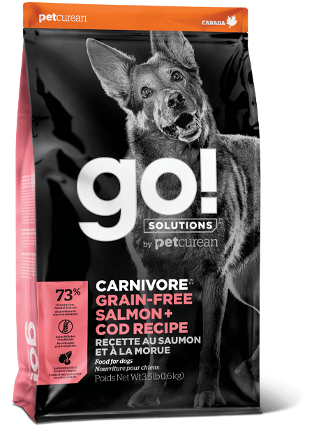 GO! Carnivore GF Salmon + Cod сухой беззерновой корм для собак всех возрастов c лососем и треской