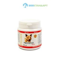 5905 POLIDEX Протевит плюс стимулирует рост мышечной массы д/щенков и собак мелких и средних пород 150таб.*8