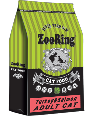 ZooRing корм для кошек Adult Cat Turkey&Salmon  1,5 кг