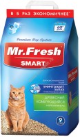Mr.Fresh SMART 9л/4,2 кг наполнитель для короткошёрстных кошек
