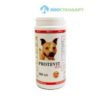 0900 POLIDEX Протевит плюс стимулирует рост мышечной массы д/щенков и собак мелких и средних пород 500таб.*8