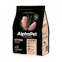 ALPHAPET SUPERPREMIUM 400 гр сухой корм для котят, беременных и кормящих кошек с цыпленком