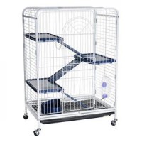 *KREDO D800 Клетка д/шинш.3-эт.выдв.поддон.укомп. 64*44*93см на колесах 20%