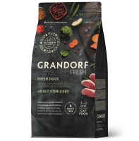 Grandorf fresh Cat Сухой корм для кошек  STERILISED Duck&Sweet Potato 2 кг