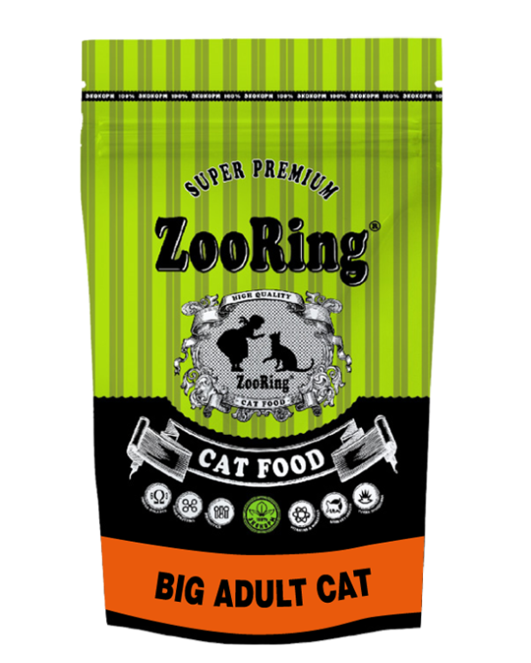 ZooRing корм для кошек Big Adult Cat.  1,5 кг