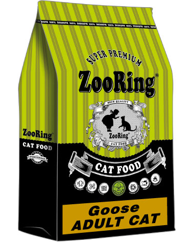 ZooRing Adult Cat Goose Гусь 350гр Корм сухой для кошек