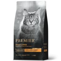 PREMIER сухой корм для кошек  CAT ADULT LARGE Lamb&Turkey 2 кг