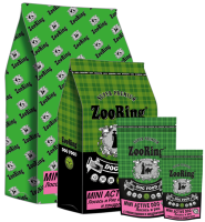 ZooRing корм для собак, Mini Active Dog  (Мини Актив Дог) Лосось и рис с глюкозамином и хондроитином  2 кг