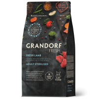 Grandorf fresh Cat Сухой корм для кошек  STERILISED Lamb&Sweet Potato 2 кг