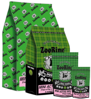 ZooRing корм для собак, Mini Active Dog (Мини Актив Дог) Утка и рис c хондроитином и глюкозамином  0.7 кг