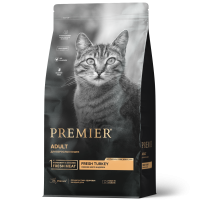 PREMIER сухой корм для кошек  CAT ADULT Turkey 2 кг