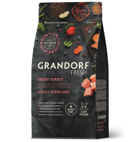 Grandorf fresh Cat Сухой корм для кошек  STERILISED Turkey&Sweet Potato 2 кг