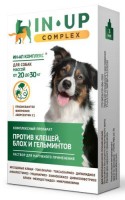 (LL) Ин-Ап Комплекс-капли д/собак от 20 до 30 кг от блох,клещей,вшей и гельминтов 3мл*5 /40