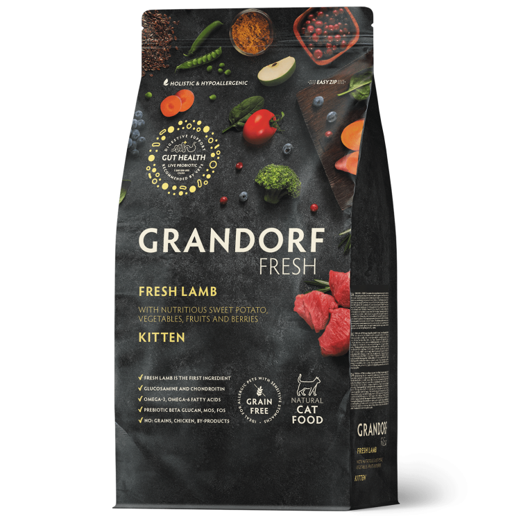 Grandorf fresh KITTEN Сухой корм для котят Lamb&Sweet Potato 2 кг