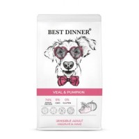 Best Dinner Sensible Корм сухой корм для собак средних и крупных пород с Телятиной и тыквой 3кг