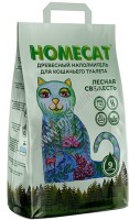 HOMECAT 9 л 3 кг древесный наполнитель для кошачьих туалетов мелкие гранулы