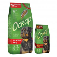 Оскар корм для собак активных пород 12 кг