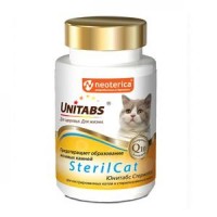 U302 UNITABS SterilCat с Q10 Витамины д/кастрированных котов и стерилизованных кошек 120таб.*12