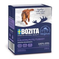 BOZITA Naturals Turkey кон.для собак Кусочки в желе с Индейкой 370гр
